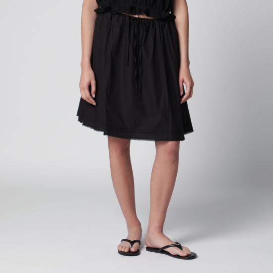 26SS 던스트 미디 스커트 UDSK6B225CO Black