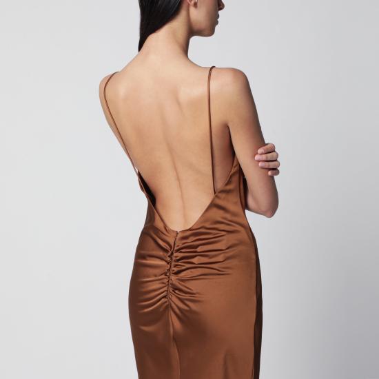 26SS 안다마네 롱 원피스 TM190130ATNP229 Brown - ANDAMANE