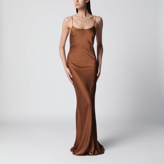 26SS 안다마네 롱 원피스 TM190130ATNP229 Brown