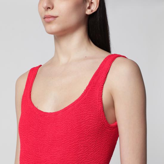 26SS 훈자 지 원피스 수영복 SQUARENY Red - HUNZA G
