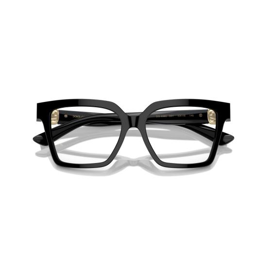 26SS 돌체앤가바나 안경 0Dg3395 오버사이즈 블랙 아세테이트 - DOLCE & GABBANA