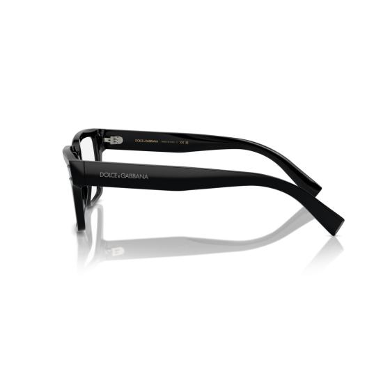 26SS 돌체앤가바나 안경 0Dg3383 직사각형 블랙 아세테이트 - DOLCE & GABBANA