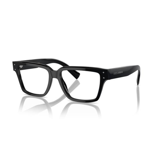 26SS 돌체앤가바나 안경 0Dg3383 직사각형 블랙 아세테이트 - DOLCE & GABBANA
