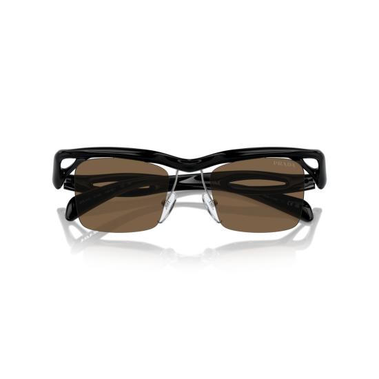 26SS 프라다 선글라스 0Pr A15s 조각적인 블랙 나일론 - PRADA