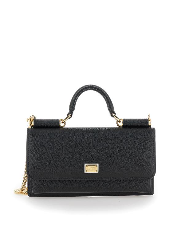 26FW 돌체앤가바나 Dauphine-print calfskin 미니백 BI3280A100180999 Black