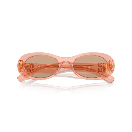 26SS 미우미우 선글라스 0Mu 06Zs 반투명 아세테이트 타원형 - MIU MIU