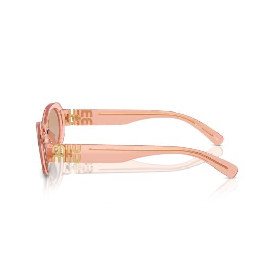 26SS 미우미우 선글라스 0Mu 06Zs 반투명 아세테이트 타원형 - MIU MIU