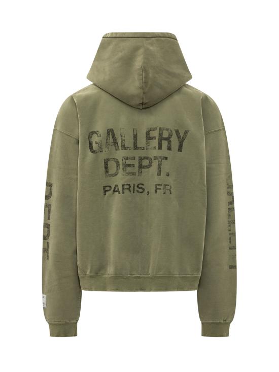26SS 갤러리 디파트먼트 후드 티셔츠 OUT023 TROOPOLIVE TROOP OLIVE - GALLERY DEPT