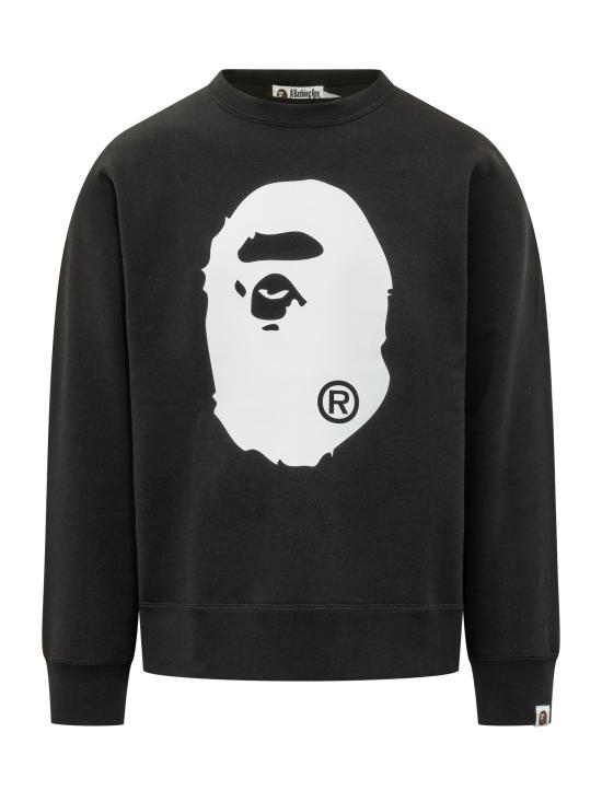 26SS 베이프 긴팔 티셔츠 001SWM301006M BLACK