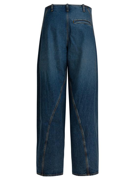 25FW 알라이아 데님 팬츠 카고 진 블루 - ALAIA