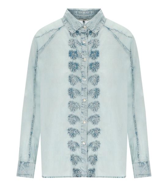 26SS 파이에사 포르멘테라 블라우스 CA3131 0034 S M Light Blue