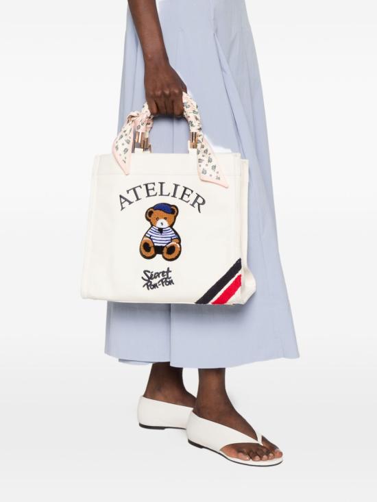 26SS 시크릿 폰 폰 토트백 SAINTTROPEZBAGM ECRU Beige - SECRET PON PON