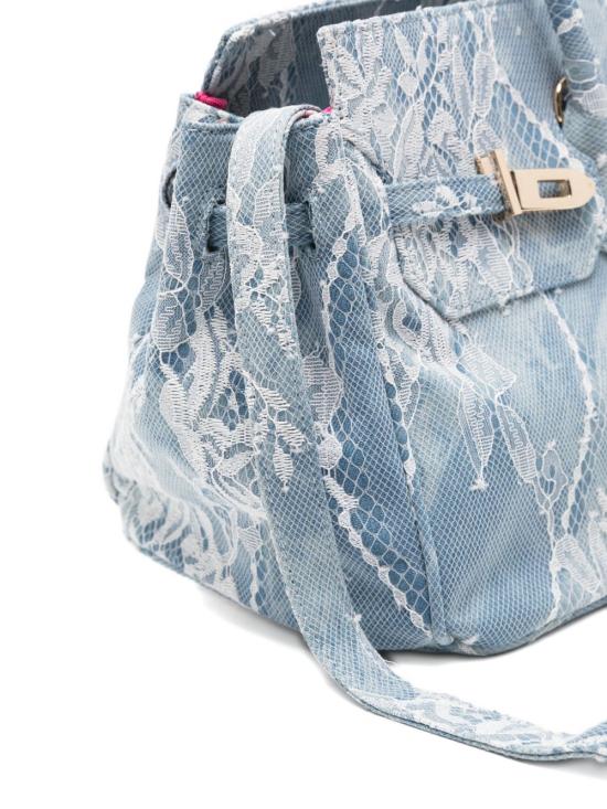 26SS 시크릿 폰 폰 토트백 GRACEMLACE DENIM Blue - SECRET PON PON