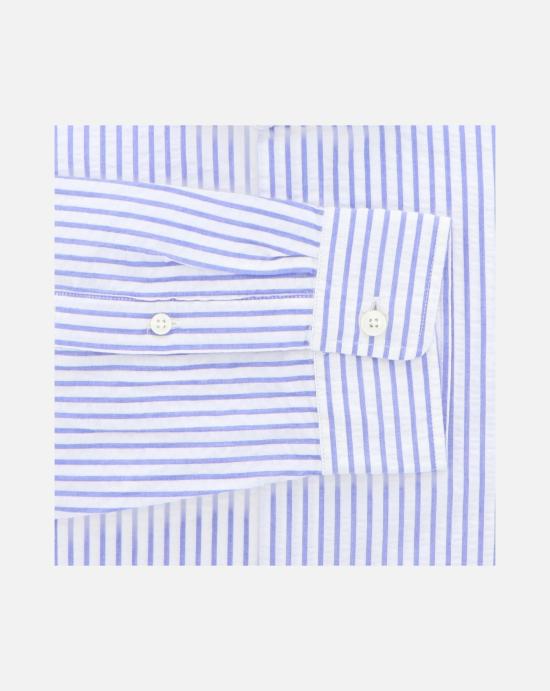 26SS 싸쿠스 긴팔 셔츠 422ML 21210 004 White blue - XACUS