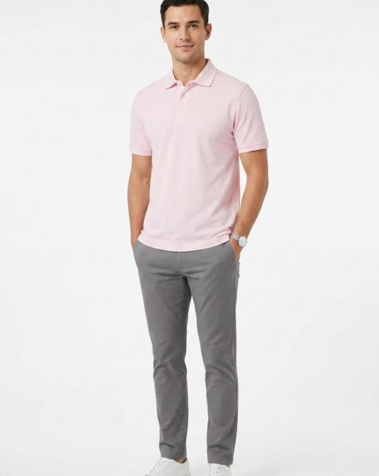 26SS 페델리 폴로 티셔츠 TUF00102 38 LIGHTMISTYROSE Light pink - FEDELI