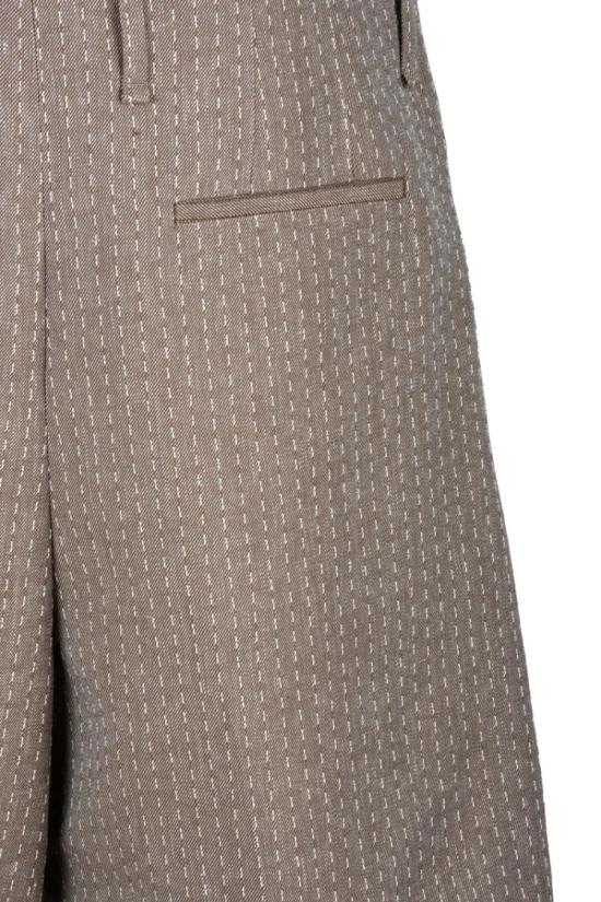 25SS 펜디 숏팬츠 면/린넨 버뮤다 반바지 - 베이지 - FENDI