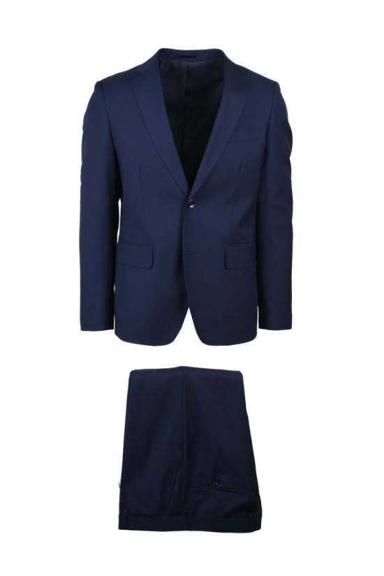  Premier Homme 수트 세트 남성 정장 폴리에스터 비스코스 - 인디고