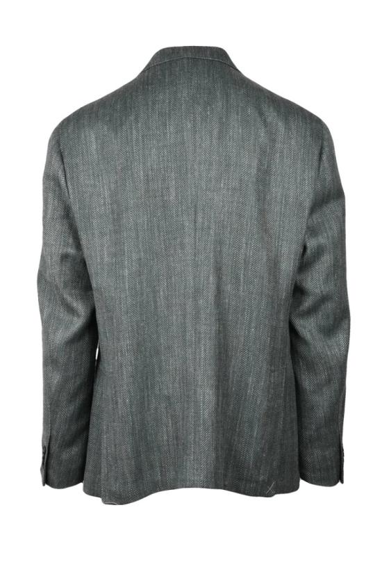 25SS 꼬르넬리아니 수트 자켓 울 실크 린넨 재킷 - 세이지 그린 - CORNELIANI