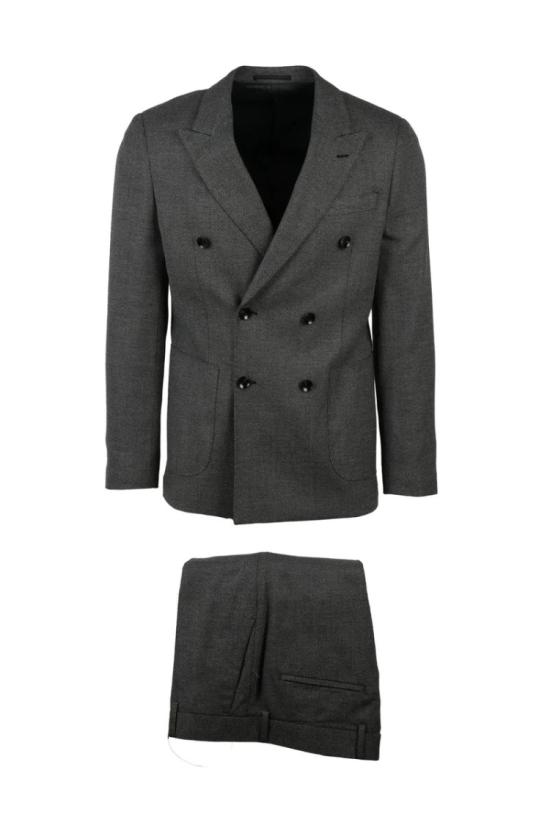  Premier Homme 수트 세트 더블 브레스트 정장 - 회색