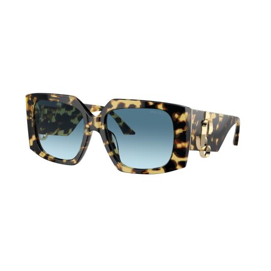 26SS 지미추 선글라스 0Jc5006u 오버사이즈 호피무늬 사각 프레임 - JIMMY CHOO