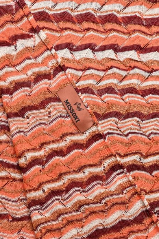 25SS 미소니 머플러/스카프 면, 비스코스, 폴리아미드 혼방 스카프 - 오렌지색 - MISSONI