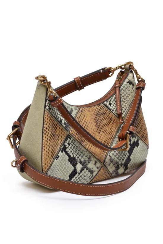 25SS 토리버치 숄더백 테아 패치워크 컨버터블  - 그린/베이지 - TORY BURCH