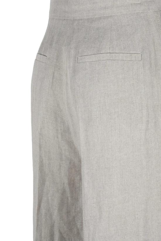 25SS 막스마라 스트레이트 팬츠 린넨 바지 - 베이지색 - MAX MARA