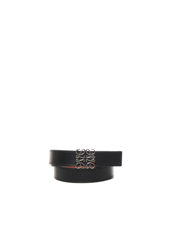 26SS 로에베 벨트 E821Z26X03 1555 BLACK TAN PALLADIUM