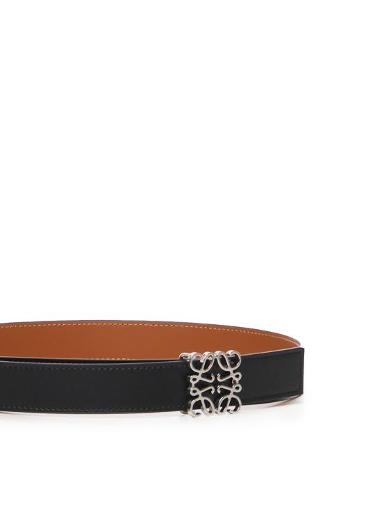 26SS 로에베 벨트 E821Z26X03 1555 BLACK TAN PALLADIUM - LOEWE