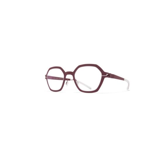  마이키타 안경 로즈메리 기하학 무늬 딥 버건디 안경 - MYKITA