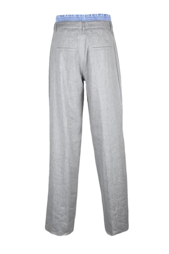 25SS 마렐라 스포츠 스트레이트 팬츠 스포츠 린넨 혼방  - 그레이 - MARELLA SPORT