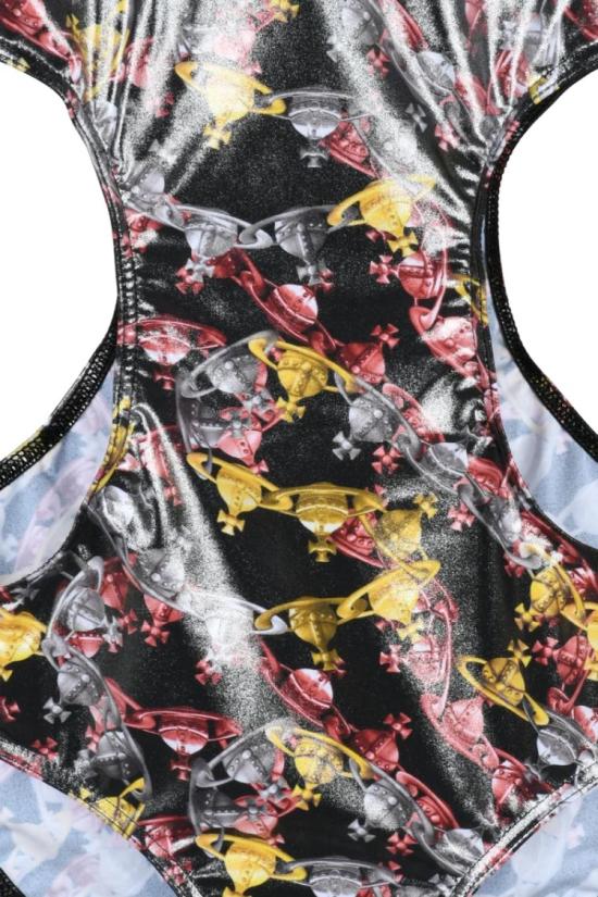  비비안웨스트우드 원피스 수영복 추상적인 무늬가 있는 다채로운 색상의 컷아웃 수영복 - VIVIENNE WESTWOOD