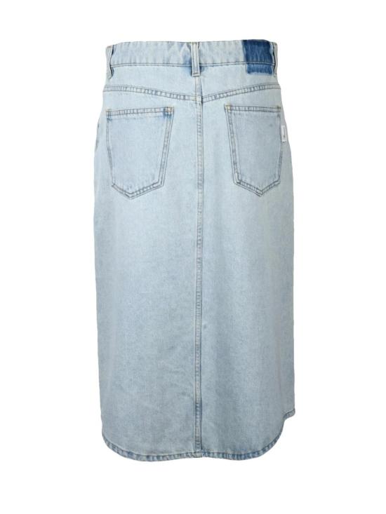  블루마린 데님 스커트 스커트 - 연한 파란색 - BLUMARINE
