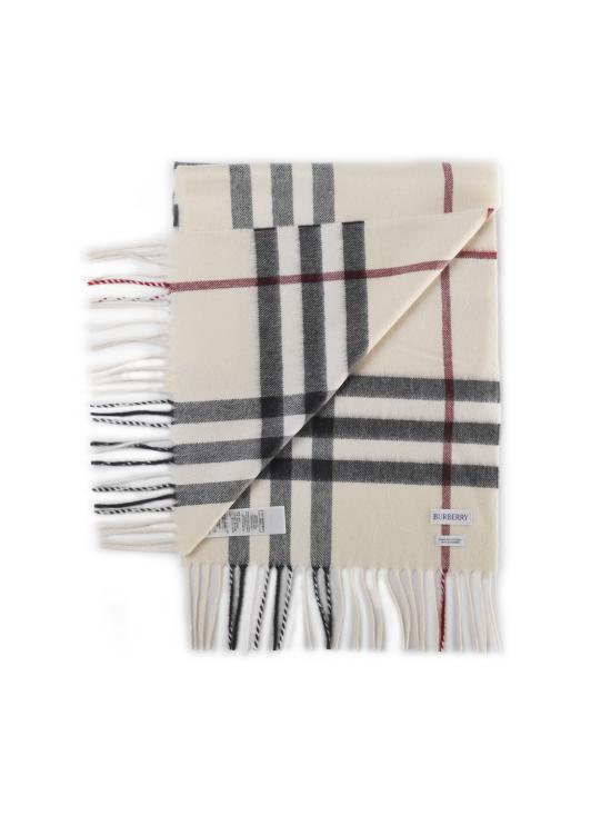 26FW 버버리 체크 캐시미어 스카프 8077884 A1450 STONE - BURBERRY
