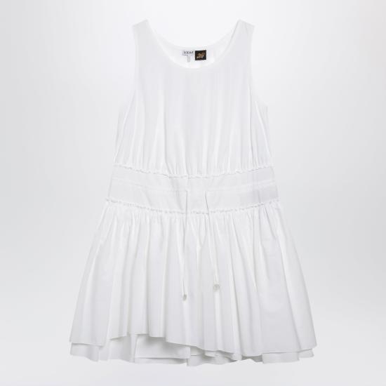 26SS 로에베 숏 원피스 S616Y09XCFCO White