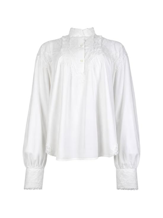 26SS 에르마노 설비노 셔츠 D482K375AP HZR10602 Snow white - ERMANNO SCERVINO