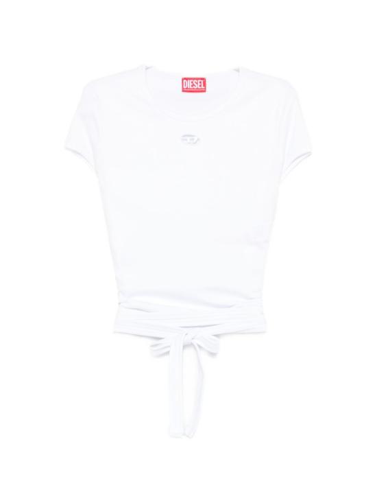 26FW 디젤 반팔 티셔츠 A21197 0EJAI100 WHITE