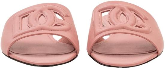 26SS 돌체앤가바나 DG 로고 카프스킨 슬리퍼 CQ0436AY32980405 PINK - DOLCE & GABBANA