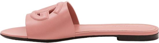 26SS 돌체앤가바나 DG 로고 카프스킨 슬리퍼 CQ0436AY32980405 PINK - DOLCE & GABBANA