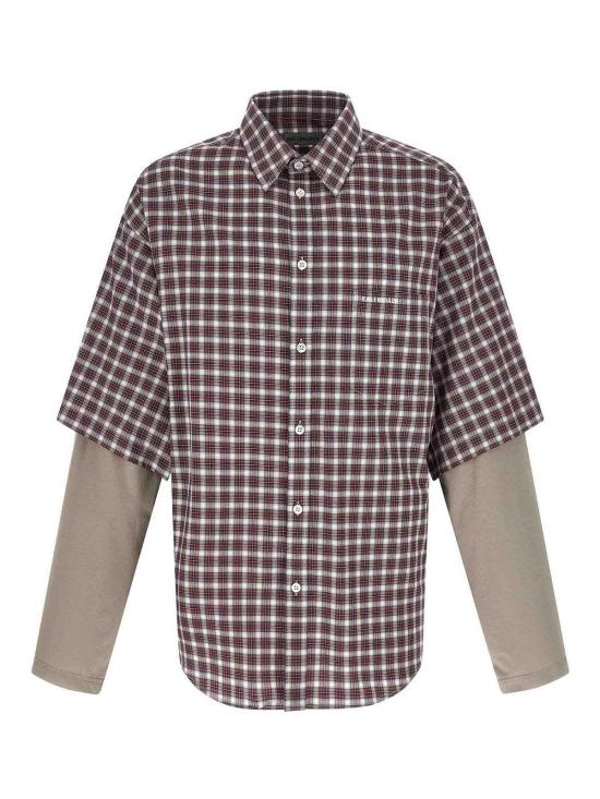 26SS 발렌시아가 긴팔 셔츠 866543TUM176011 Red