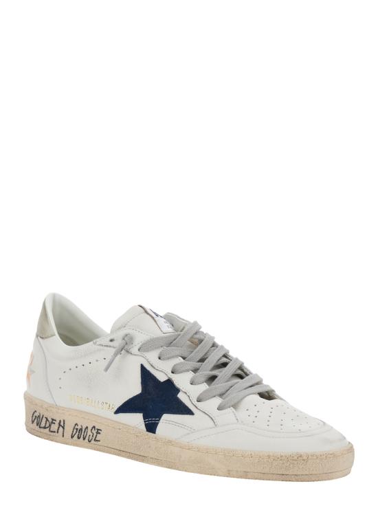26FW 골든구스 볼 스타 스웨이드 스니커즈 GMF00117F00757111660 White - GOLDEN GOOSE