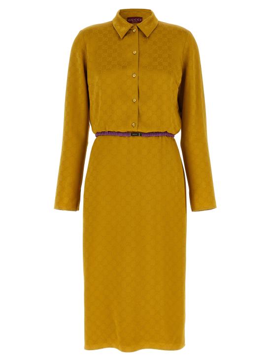 26SS 구찌 미디 원피스 853070ZAQKJ2002 Yellow