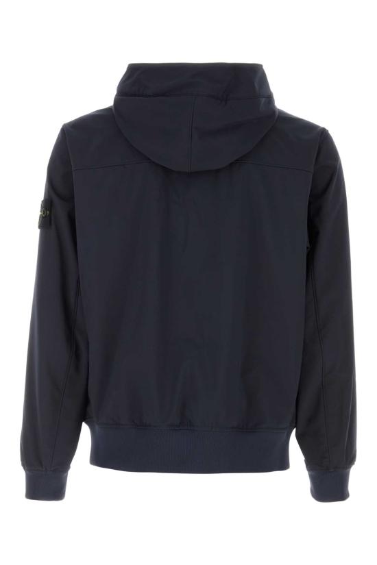 26FW 스톤 아일랜드 와펜패치 소프트쉘 후드 자켓 L1S154100118S0A22 V0020 Blue - STONE ISLAND