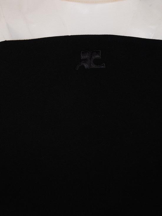 26SS 쿠레쥬 바디수트 티셔츠 226CBD183PL0159 9999 BLACK - COURREGES