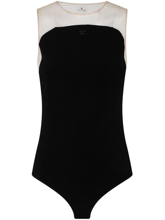 26SS 쿠레쥬 바디수트 티셔츠 226CBD183PL0159 9999 BLACK