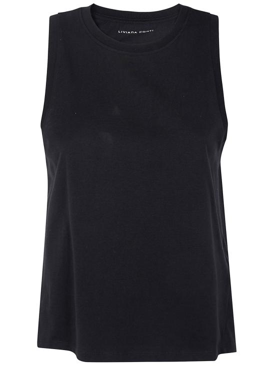 26SS 리비아나 콘티 민소매 티셔츠 L6SW62 Y69 BLACK