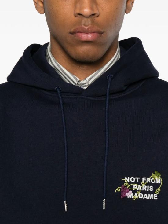 26FW 드롤드무슈 후드 티셔츠 L HO208 CO127 NAVY - DROLE DE MONSIEUR