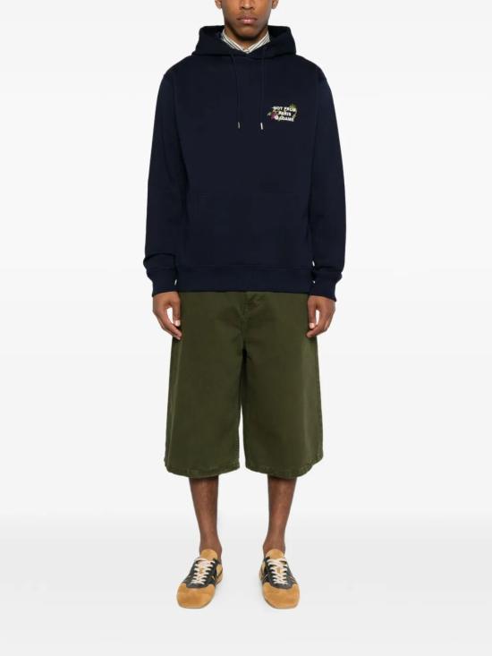 26FW 드롤드무슈 후드 티셔츠 L HO208 CO127 NAVY - DROLE DE MONSIEUR