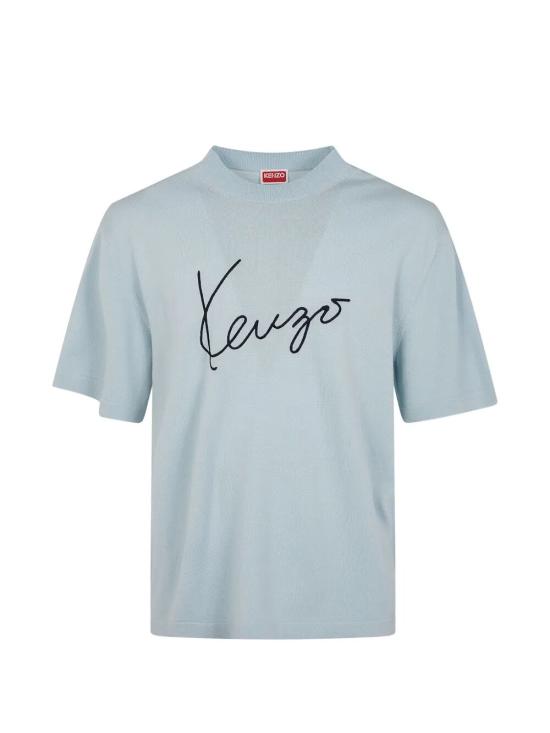 26FW 겐조 반팔 티셔츠 FG65TO8073LB 64 SKY BLUE - KENZO