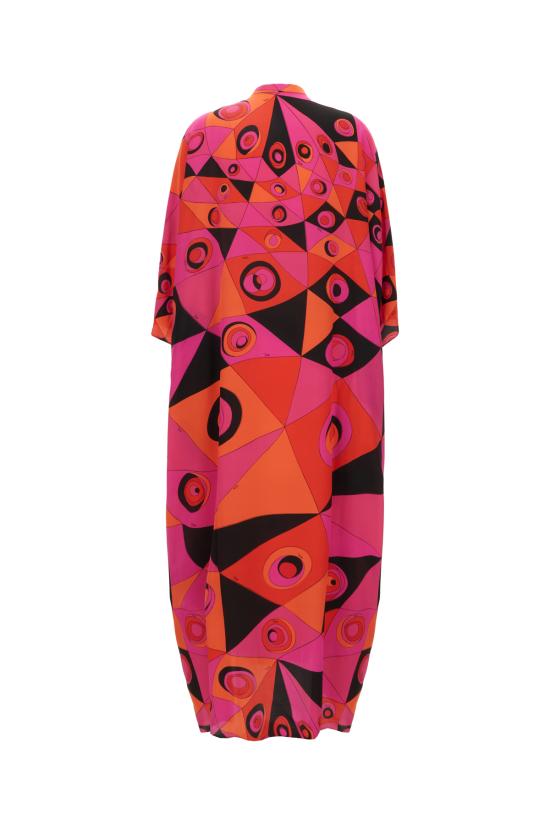26SS 푸찌 롱 원피스 6HRL756H723 050 FUCHSIA BLACK - PUCCI
